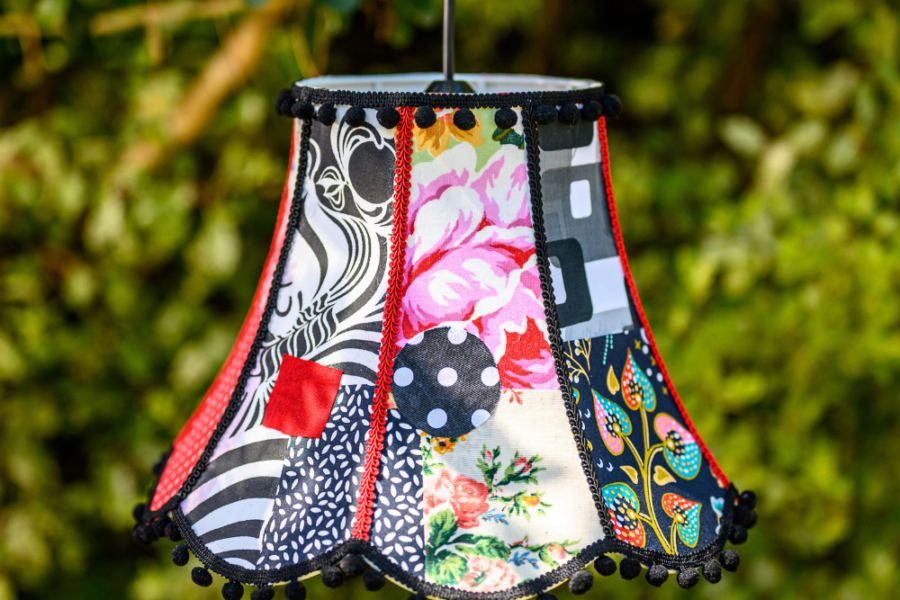 Abat-jour en lin naturel fait main