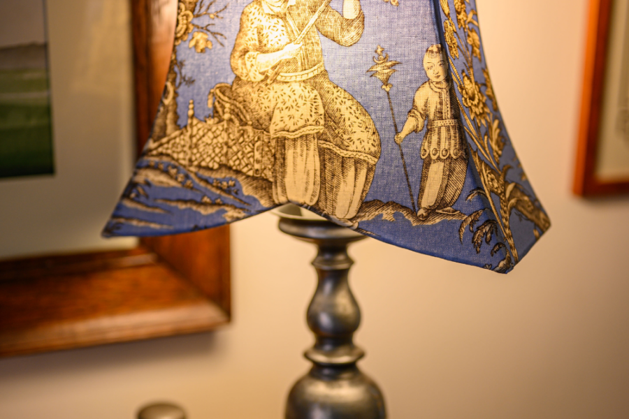 Restauration abat-jour ancien artisanal