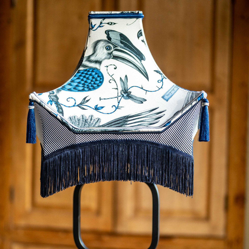 Restauration d'abat-jour ancien - avant et après